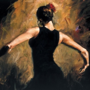 【油画欣赏】 跳弗拉明戈的女人