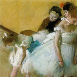 油画欣赏 《舞蹈练习》