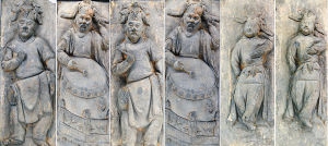 看历史长河 金代男人头戴簪花跳旋舞