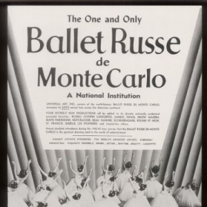 【舞蹈老照片】蒙特卡洛俄罗斯芭蕾舞团1943年美国巡演预售广告