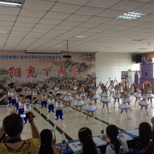 苏南小学校园集体舞获得评委们一致高分